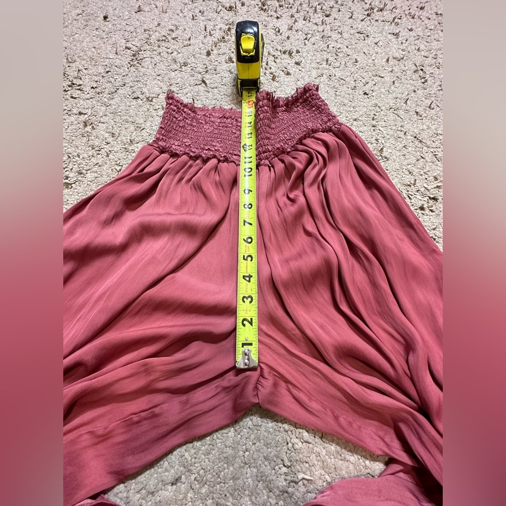 Intimately Free People Pink Ultra High Waisted Wide Leg Dressy Pants Size Medium - Picture 6 of 9